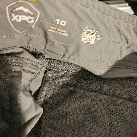 Cabelas XPG Pant Women 10 Gray Outdoor Hiking Lightweight Performance Gear Nylon - Picture 7 of 10